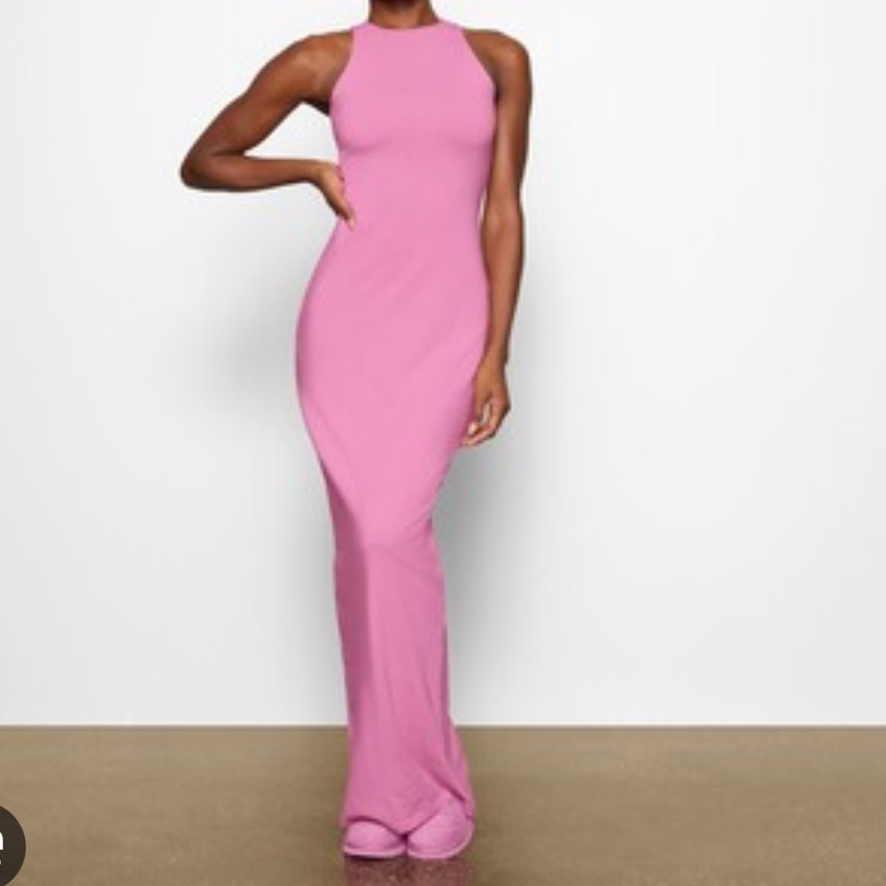 SKIMS Bubble Gum Maxi Dress